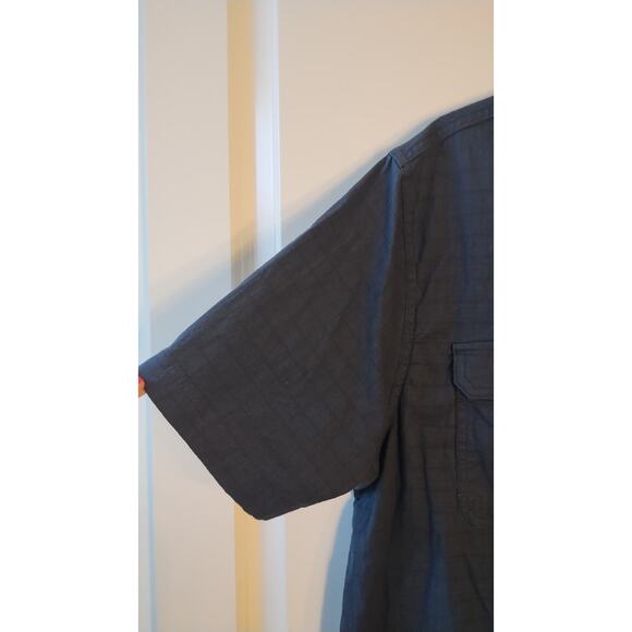 Sierra Designs Short Sleeve Button Up Shirt Men Large Blue. - Picture 4 of 12